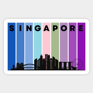 Singapore Travel Vibes Tee! Sticker